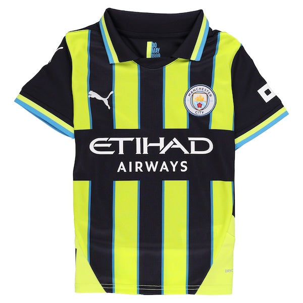 Manchester City Puma Youth 2024/25 Away Replica Custom Jersey - Navy - Image 3