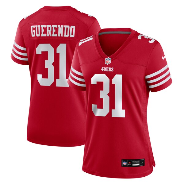 Isaac Guerendo San Francisco 49ers Nike Women's Game Jersey - Scarlet - Image 2