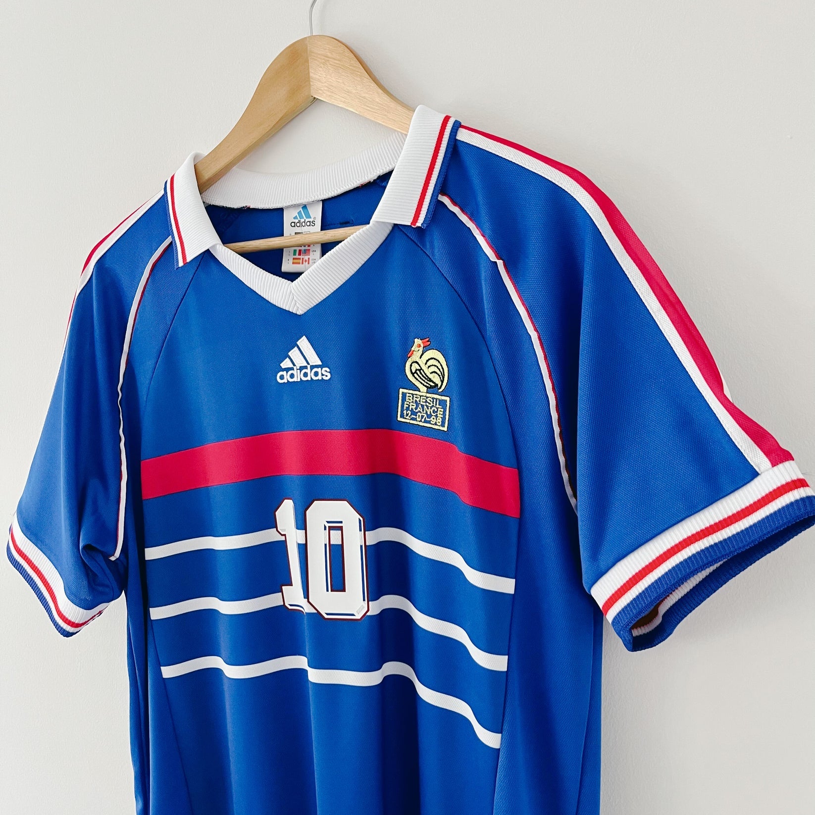 France ZIDANE 1998 World Cup Home Retro Jersey - Blue - Image 3