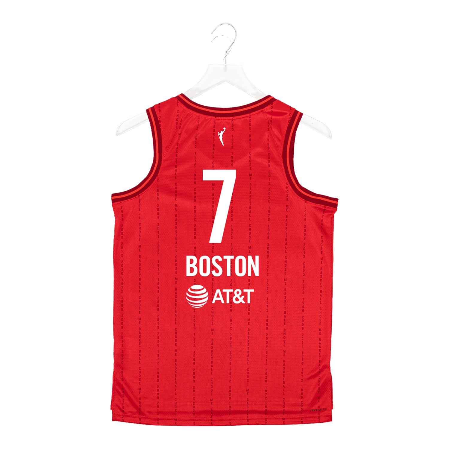 Adult Indiana Fever #7 Aliyah Boston Rebel Swingman Jersey - Rebel Edition - Red - Image 2