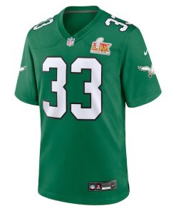 Alternative view of Cooper DeJean Philadelphia Eagles Nike Super Bowl LIX 2nd Alternate Game Jersey - Kelly Green