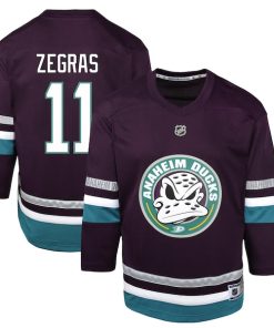 Trevor Zegras Anaheim Ducks Preschool 30th Anniversary Replica Player Jersey?¨C Purple