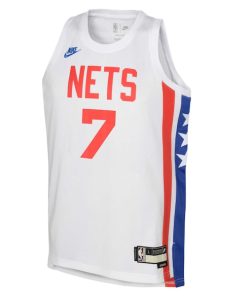 Alternative view of Kevin Durant Brooklyn Nets Nike Youth 2022/23 Swingman Jersey White - Classic Edition