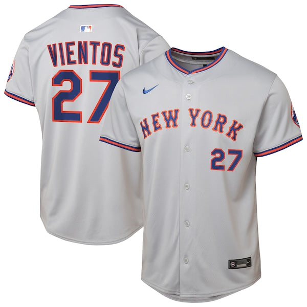Mark Vientos New York Mets Nike Youth Road Limited Jersey?ยจC Gray/Royal