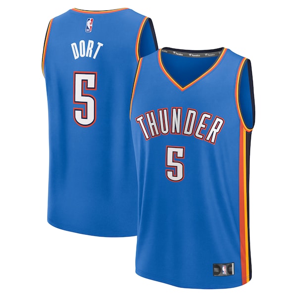 Luguentz Dort Oklahoma City Thunder Fast Break Replica Player Jersey - Icon Edition - Blue