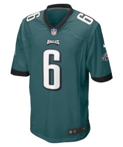 Alternative view of DeVonta Smith Philadelphia Eagles Nike Game Jersey - Midnight Green