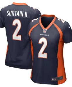 Patrick Surtain II Denver Broncos Nike Women's Home Game Player Jersey - Navy/Orange