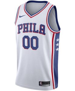 Alternative view of Philadelphia 76ers Nike 2020/21 Swingman Custom Jersey - Association Edition - White