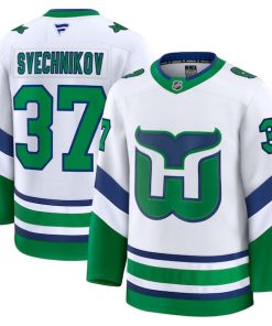 Andrei Svechnikov Carolina Hurricanes Throwback Premium Jersey - White/Black