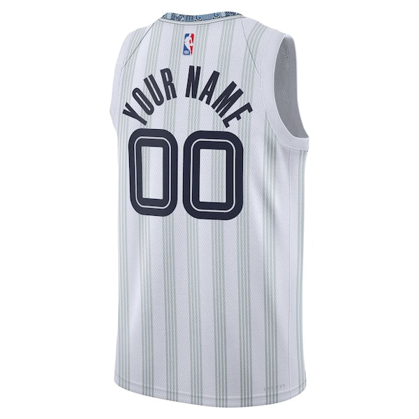 Memphis Grizzlies Nike Unisex 2025/26 City Edition Swingman Custom Jersey - White - Image 3