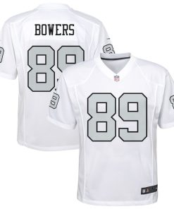 Brock Bowers Las Vegas Raiders Nike Youth Alternate Game Jersey - White