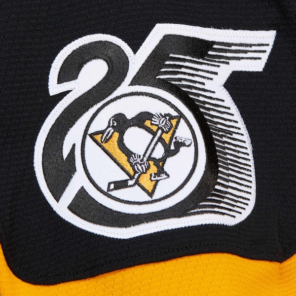 Mario Lemieux Pittsburgh Penguins 1991-92 Power Play Jersey - Black/Gold - Image 8