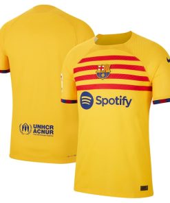 Barcelona Nike 2022/23 Fourth Vapor Match Authentic Jersey - Yellow