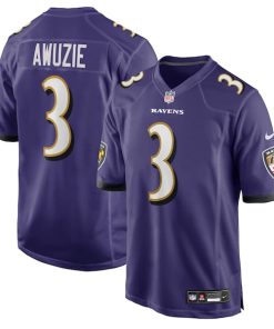 Chidobe Awuzie Baltimore Ravens Nike Team Game Jersey -  Purple