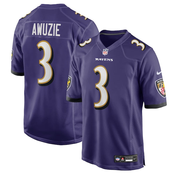 Chidobe Awuzie Baltimore Ravens Nike Team Game Jersey - Purple