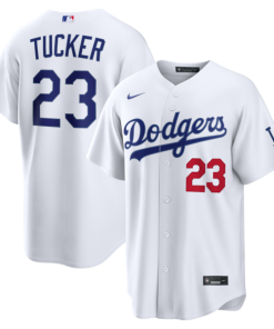 Men's Los Angeles Dodgers Kyle Tucker Nike White Home Stadium Jersey