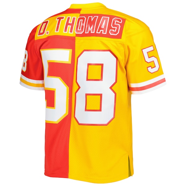 Derrick Thomas Kansas City Chiefs 1994 Split Legacy Replica Jersey - Red/Gold - Image 4