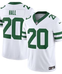 Alternative view of Breece Hall New York Jets Nike Vapor F.U.S.E. Limited Jersey  - Legacy White/Black