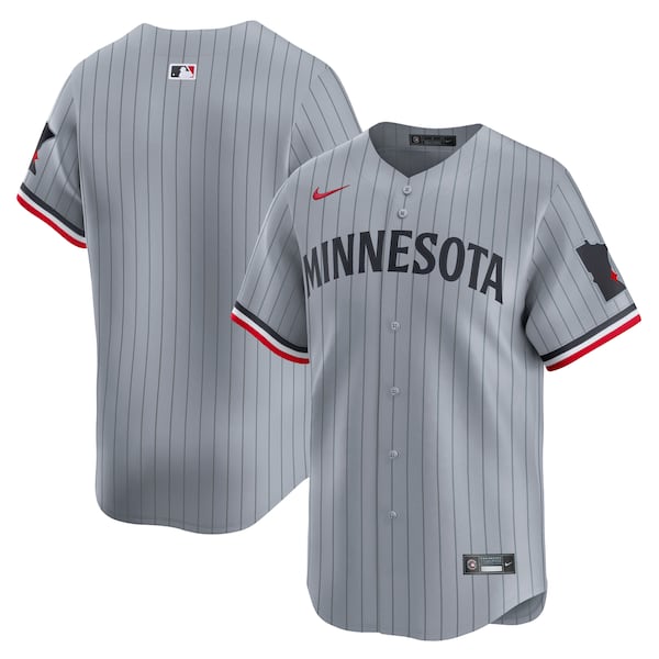 Minnesota Twins Nike Road Limited Jersey?ยจC Gray