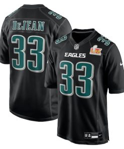 Cooper DeJean Philadelphia Eagles Nike Super Bowl LIX Fashion Game Player Jersey - Carbon Black