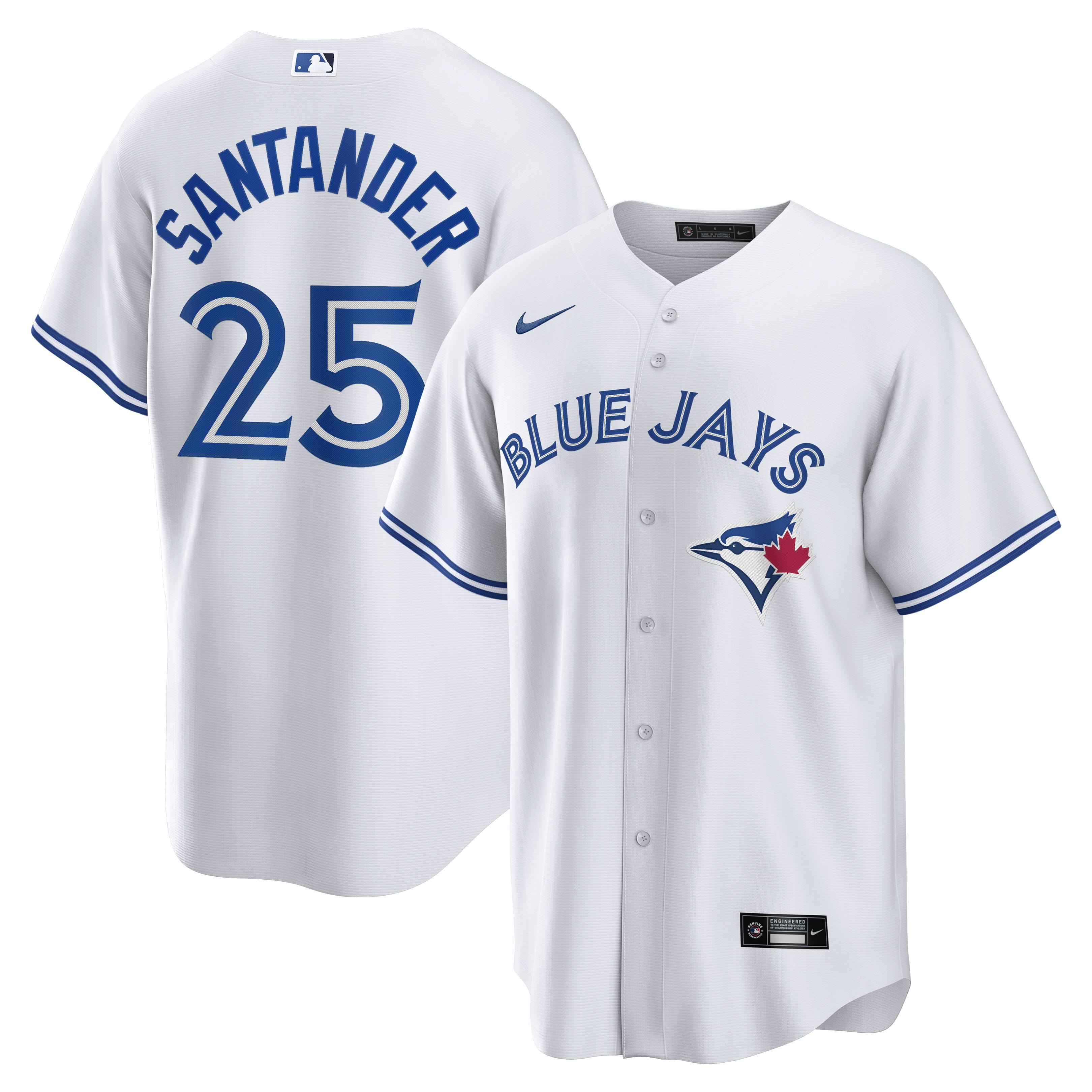 Anthony Santander Toronto Blue Jays Nike Alternate Replica Jersey - Light Blue/White - Image 5