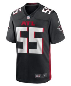 Alternative view of Kaden Elliss Atlanta Falcons Nike Game Player Jersey - Black