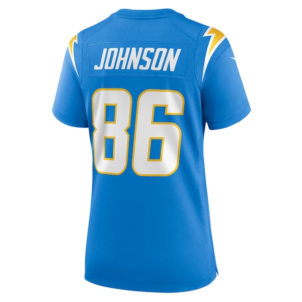 Cornelius Johnson Los Angeles Chargers Nike Women's Game Jersey - Powder Blue - Image 3