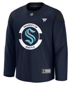 Alternative view of Seattle Kraken  Team Practice Jersey - Deep Sea Blue
