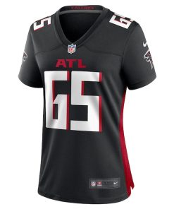 Alternative view of Matthew Bergeron Atlanta Falcons Nike Women's Team Game Jersey -  Black