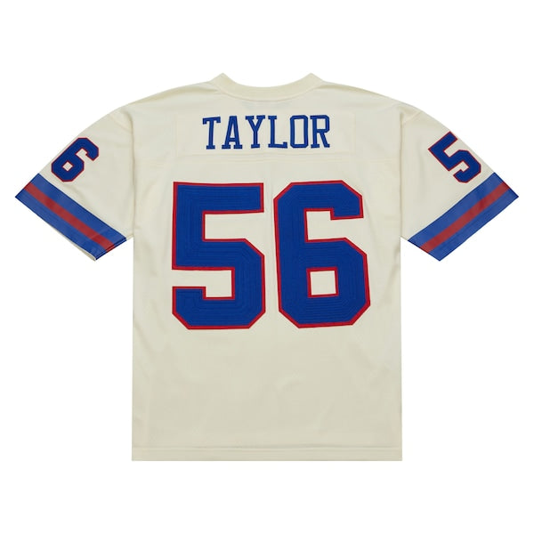 Lawrence Taylor New York Giants Chainstitch Legacy Jersey - Cream - Image 4