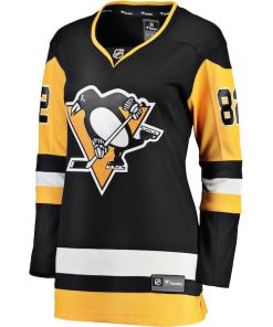 Alternative view of Caleb Jones Pittsburgh Penguins  Women's Home Breakaway Jersey - Black