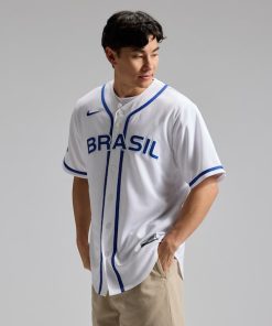 Brazil Baseball Nike 2026 World Baseball Classic Home Stadium Jersey - White
