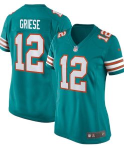 Bob Griese Miami Dolphins Nike Women's Retired Player Jersey - Aqua