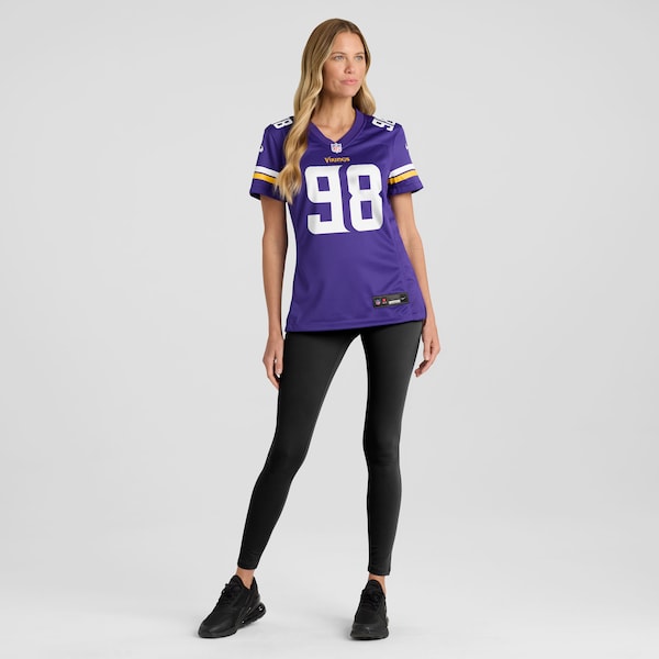 Javon Hargrave Minnesota Vikings Nike Women's Team Game Jersey - Purple - Image 4