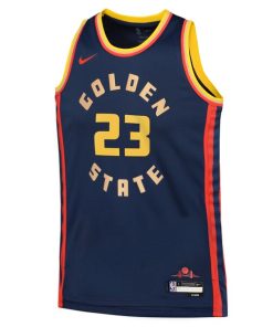 Alternative view of Draymond Green Golden State Warriors Nike Youth 2024/25 Swingman Player Jersey - City Edition - Navy