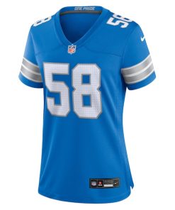 Alternative view of Penei Sewell Detroit Lions Nike Women's Game Jersey - Blue