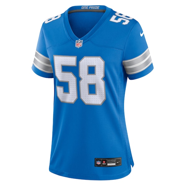 Penei Sewell Detroit Lions Nike Women's Game Jersey - Blue - Image 2