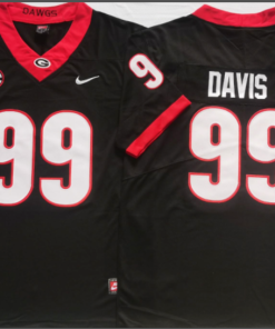 Jordan Davis NCAA Georgia Bulldogs Nike Vapor Limited Jersey