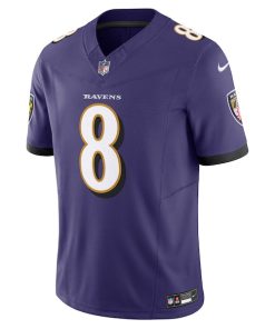 Alternative view of Lamar Jackson Baltimore Ravens Nike Vapor F.U.S.E. Limited Jersey - Purple