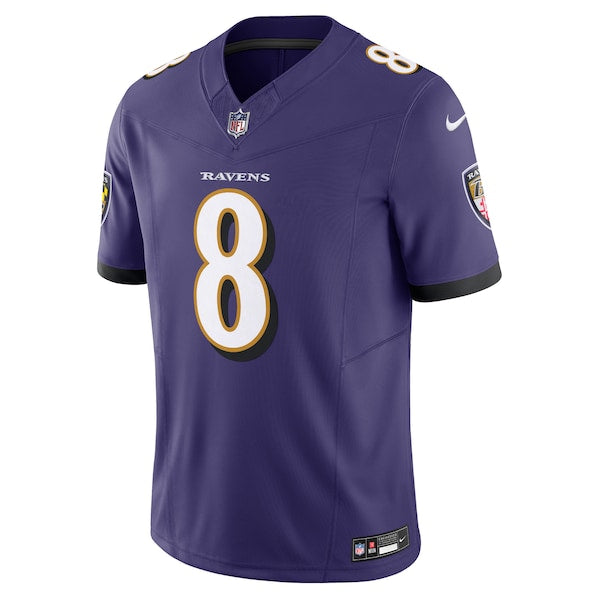 Lamar Jackson Baltimore Ravens Nike Vapor F.U.S.E. Limited Jersey - Purple - Image 2