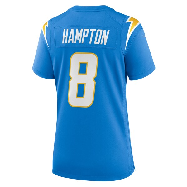 Omarion Hampton Los Angeles Chargers Nike Women's Team Game Jersey - Powder Blue - Image 3