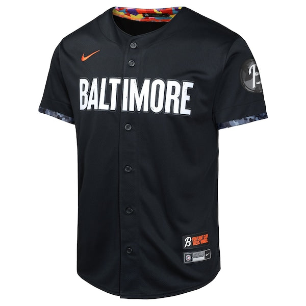 Cedric Mullins Baltimore Orioles Nike Youth City Connect Limited Player Jersey - Black - Image 2