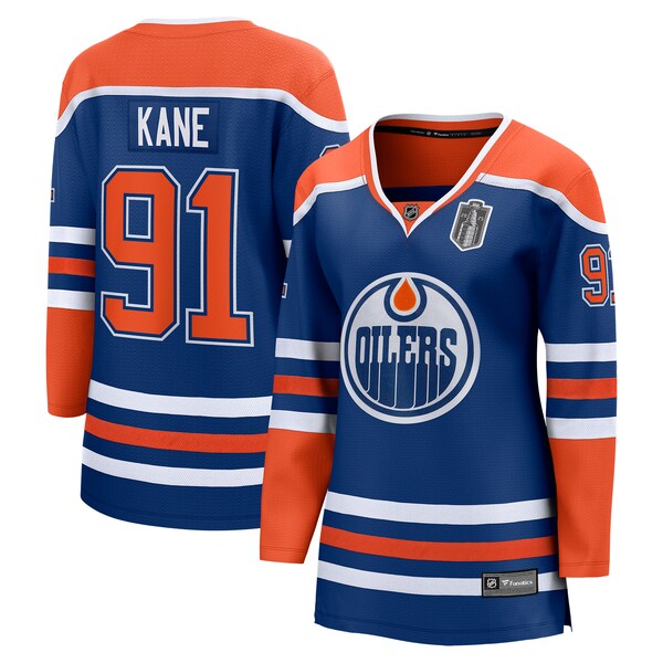 Evander Kane Edmonton Oilers Women's 2025 Stanley Cup Final Home Breakaway Jersey - Royal