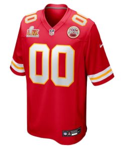 Alternative view of Kansas City Chiefs Nike Super Bowl LIX Custom Game Jersey - Red