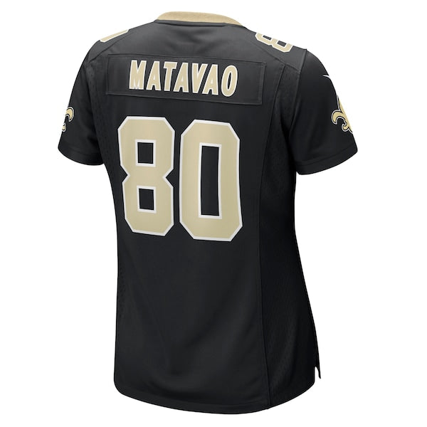 Moliki Matavao New Orleans Saints Nike Women's Team Game Jersey - Black - Image 3