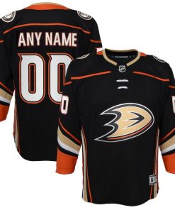 Anaheim Ducks Youth Home Premier Custom Jersey - Black