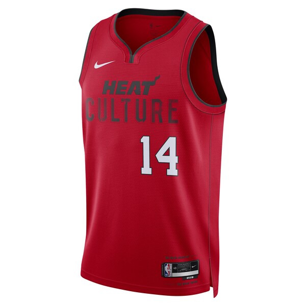Tyler Herro Miami Heat Nike Unisex 2024/25 Swingman Player Jersey - City Edition - Red - Image 2