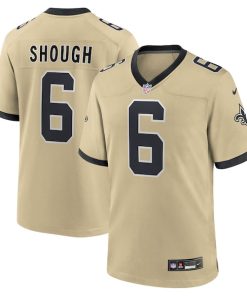 Tyler Shough New Orleans Saints Nike Alternate Game Player Jersey - Gold/Black