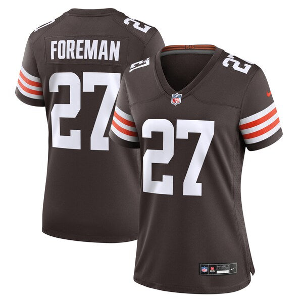 D'Onta Foreman Cleveland Browns Nike Women's Game Jersey - Brown - Image 2