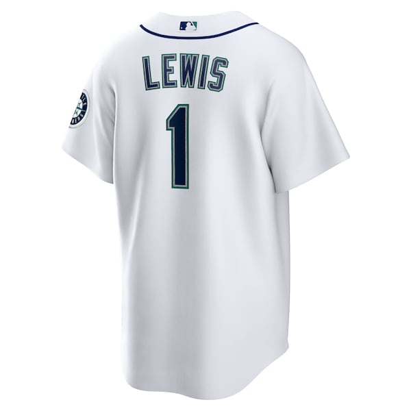 Kyle Lewis Seattle Mariners Nike Replica Player Name Jersey - White - Image 5